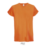 Sports t-shirt from polyester, 130 g/m2, SOL'S Sporty orange colour