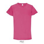 Sports t-shirt from polyester, 130 g/m2, SOL'S Sporty fuchsia colour tenth view