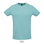 Sports t-shirt from polyester, 130 g/m2, SOL'S Sporty light blue colour