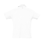 Polo shirt made from 100% cotton, 170 g/m2, SOL'S Planet Men white colour rear view