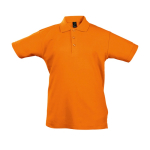 Children's polo shirts, 100% cotton, 170 g/m2, SOL'S Summer II orange colour