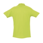 Polo shirt made from cotton, 210 g/m2, SOL'S Spring light-green colour rear view