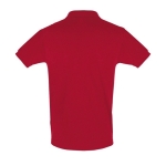 2-button polo shirt, 100% cotton, 180 g/m2, SOL'S Perfect, red colour rear view