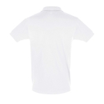 2-button polo shirt, 100% cotton, 180 g/m2, SOL'S Perfect, white colour rear view