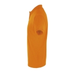 2-button polo shirt, 100% cotton, 180 g/m2, SOL'S Perfect, orange colour side view
