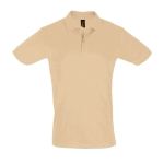 2-button polo shirt, 100% cotton, 180 g/m2, SOL'S Perfect, beige colour second view
