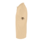 2-button polo shirt, 100% cotton, 180 g/m2, SOL'S Perfect, beige colour side view