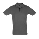 2-button polo shirt, 100% cotton, 180 g/m2, SOL'S Perfect, dark grey colour eighth view
