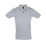 2-button polo shirt, 100% cotton, 180 g/m2, SOL'S Perfect, marbled grey colour
