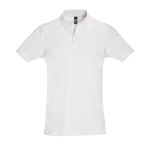2-button polo shirt, 100% cotton, 180 g/m2, SOL'S Perfect, heather light grey colour