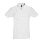 2-button polo shirt, 100% cotton, 180 g/m2, SOL'S Perfect, heather light grey colour