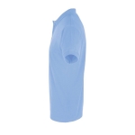 2-button polo shirt, 100% cotton, 180 g/m2, SOL'S Perfect, pastel blue colour side view