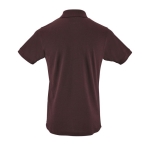 2-button polo shirt, 100% cotton, 180 g/m2, SOL'S Perfect, desatured red colour rear view