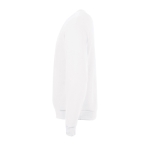 Men's sweatshirt in polyester & cotton, 260 g/m2, SOL'S Spider white colour side view
