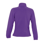 Fleece jacket for women, polyester, 300 g/m2, SOL'S North purple colour rear view
