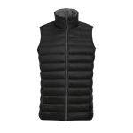 Gilet, nylon and polyester, 180 g/m2, SOL'S Wave black colour photographic view
