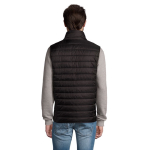Gilet, nylon and polyester, 180 g/m2, SOL'S Wave black colour second photographic view