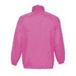 Waterproof unisex windbreaker, 210 g/m2, SOL'S Surf fuchsia colour rear view
