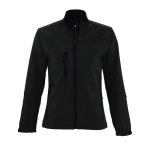 Waterproof softshell jacket for women, 340 g/m2, SOL'S Roxy black colour