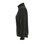 Waterproof softshell jacket for women, 340 g/m2, SOL'S Roxy black colour side view