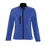 Waterproof softshell jacket for women, 340 g/m2, SOL'S Roxy royal blue colour third view