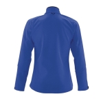 Waterproof softshell jacket for women, 340 g/m2, SOL'S Roxy royal blue colour rear view