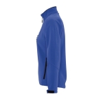 Waterproof softshell jacket for women, 340 g/m2, SOL'S Roxy royal blue colour side view