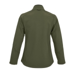 Waterproof softshell jacket for women, 340 g/m2, SOL'S Roxy military green colour side view