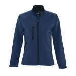 Waterproof softshell jacket for women, 340 g/m2, SOL'S Roxy ultramarine blue colour third view