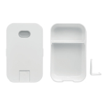 Lunch box with mobile phone holder and large capacity, 1 L white colour second view