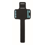 Wristband with mobile phone carry case, for jogging black colour third view