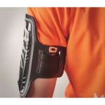 Wristband with mobile phone carry case, for jogging black colour fourth photographic view