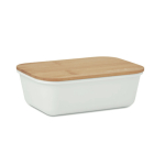 Lunch box with natural look bamboo lid, 1 L