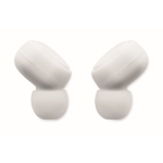 Earphones with Bluetooth and charger case white colour seventh view