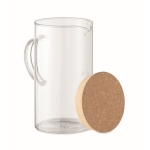 Borosilicate glass carafe with cork lid for home and office transparent colour fourth view