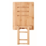 Foldable tablet or smartphone stand made of bamboo wood colour seventh view