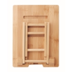 Foldable tablet or smartphone stand made of bamboo wood colour eighth view