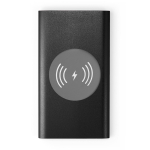 Aluminium wireless power charger, 4000 mAh black colour