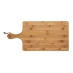 Promotional bamboo cutting and serving board with rope wood colour