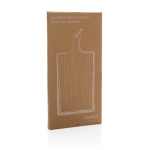 Promotional bamboo cutting and serving board with rope wood colour