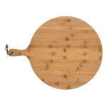 Personalised round bamboo chopping and serving board, Ø40 cm wood colour