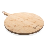 Personalised round bamboo chopping and serving board, Ø40 cm wood colour