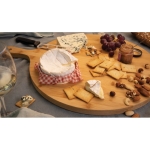 Personalised round bamboo chopping and serving board, Ø40 cm wood colour