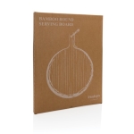 Personalised round bamboo chopping and serving board, Ø40 cm wood colour