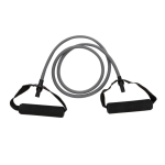 Fitness resistance tube with personalised pouch black colour