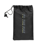 Fitness resistance tube with personalised pouch black colour