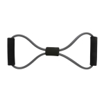 Promotional tension rope in presentation pouch black colour