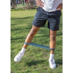 Set of 4 fitness resistance bands with personalised pouch black colour