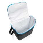 Durable promotional cooler bag, holds up to 20 cans, 17 L black colour