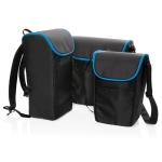 Durable promotional cooler bag, holds up to 20 cans, 17 L black colour